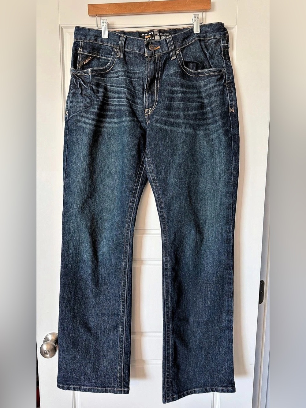 Ariat Rebar M4 Relaxed Boot Men's Bootcut Jeans Blue Waist 35